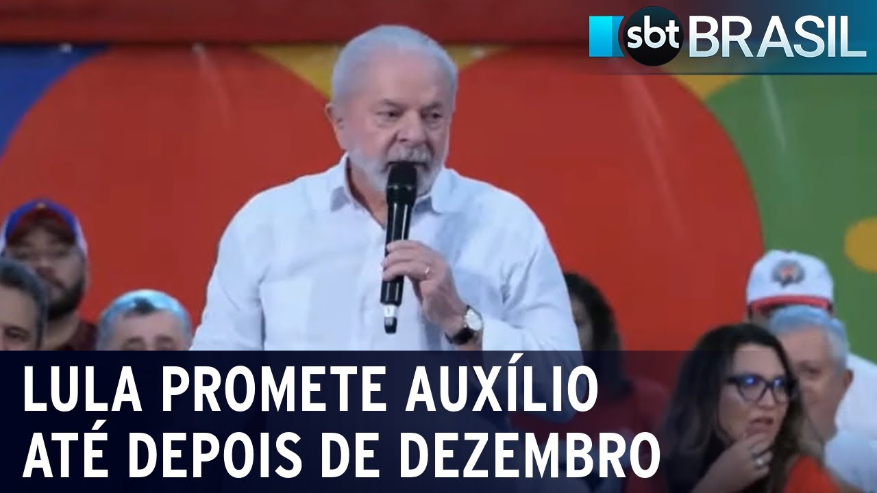 Lula promete Auxílio Brasil até depois de dezembro | SBT Brasil (30/07/22)