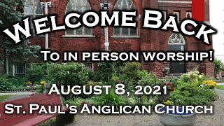August 8 Sunday Service