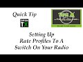 OpenTx Quick Tip – Setting Up Rate Profiles To A Switch On Your Radio