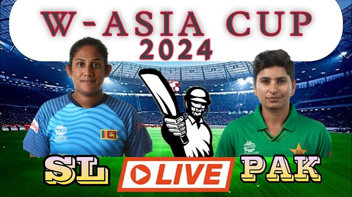 🔴LIVE MATCH SRI LANKA W VS PAKISTAN W  2nd  SEMIFINAL  MATCH  T20 W-ASIA CUP  2024