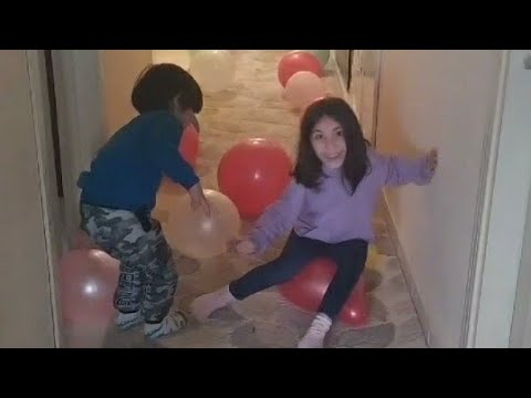 Oturarak Balon Patlatma Yarışı Seated Balkon Popping Race #balonpatlatmachallenge