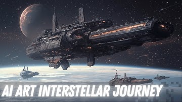 We Left Earth to Discover:  AI Generated Epic Interstellar Journey