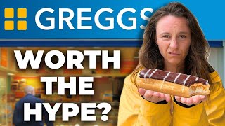 Foreigner Tries Britain's Most Popular Food Chain - Greggs 🇬🇧