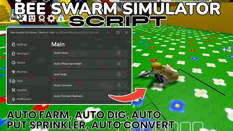 Bee Swarm Simulator SCRIPT | AUTO FARM, AUTO PLACE SPRINKLER, AUTO QUEST, ANTI MOBS, AUTO CONVERT