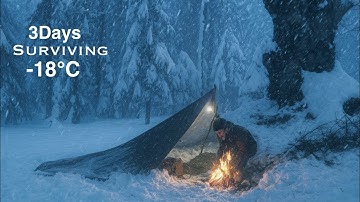 No Tent | 3 Days Surviving a -18°C Snowstorm