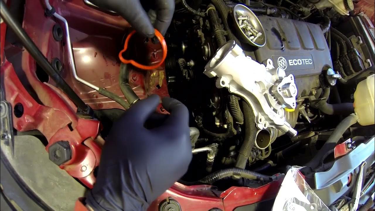 2015 buick encore water pump replacement - YouTube