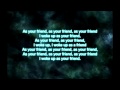 Afrojack ft  Chris Brown   As Your Friend Lyrics