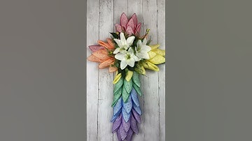 Learn how to make a cross wreath