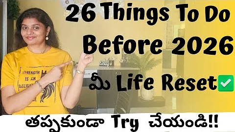 26 Simple Powerful Things to do before 2026 | Best habits for 2026 | 2025 Year End Life Reset Guide