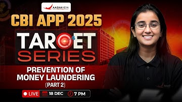 CBI APP 2025 Prevention of Money Laundering MCQ (Part 2)🔥| CBI APP Previous Year Based MCQ ✍️