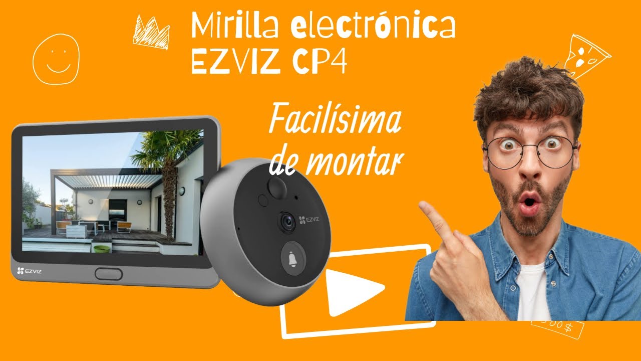 EZVIZ CP4 Wire-Free Wireless Peephole Doorbell Camera