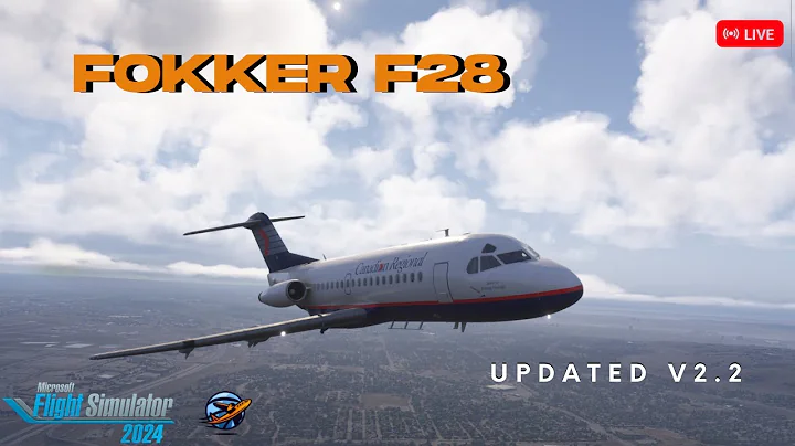 Justflight Fokker F28 v2.2 Canadian Regional Airlines |KEWR - CYYZ | MSFS 2024 Livestream