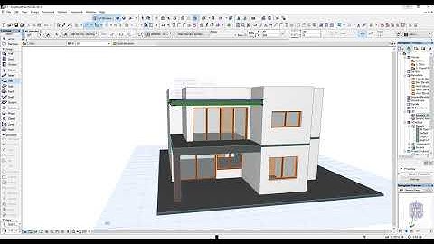 ARCHICAD TUTORIAL - BEAUTIFUL STORED HOUSE DESIGN PART 4 # Heritier 3D