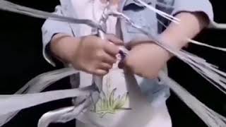 Making a wire tree sculpture