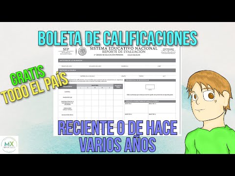 COMO DESCARGAR LA BOLETA DE CALIFICACIONES SEP DE FORMA GRATUITA DE ALGUNOS AÑOS.