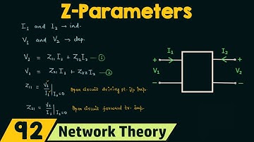 Z-parameters (of) impedantieparameters