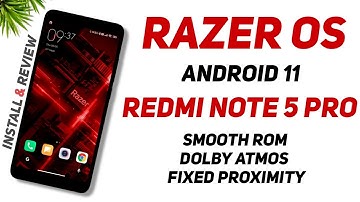 MIUI Razer OS Android 11 For Redmi Note 5 Pro | Fixed Proximity Sensor, Dolby Atmos, Smooth Rom
