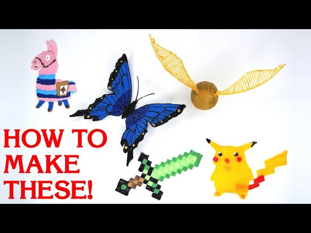 3D Pen Art - 5 EASY Ideas for Beginners - YouTube