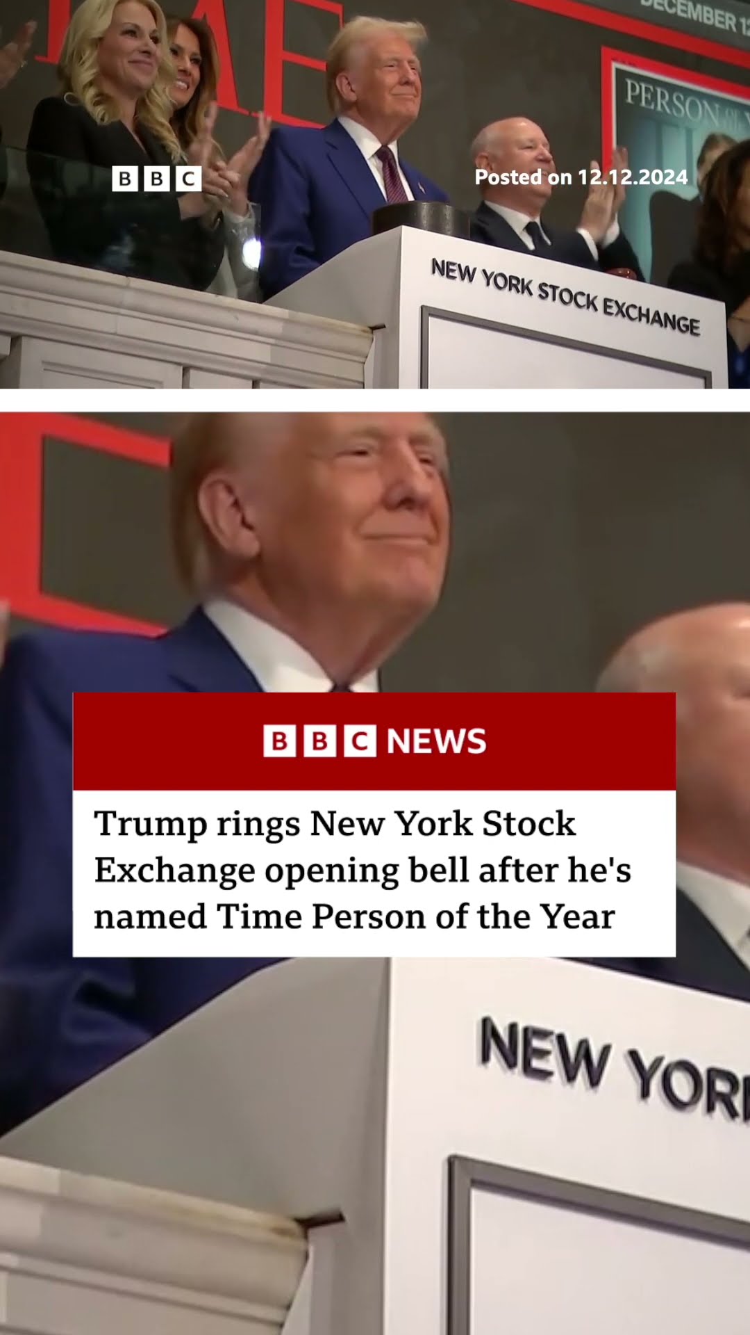 Donald Trump was first named person of the year in 2016. #DonaldTrump #US #BBCNews