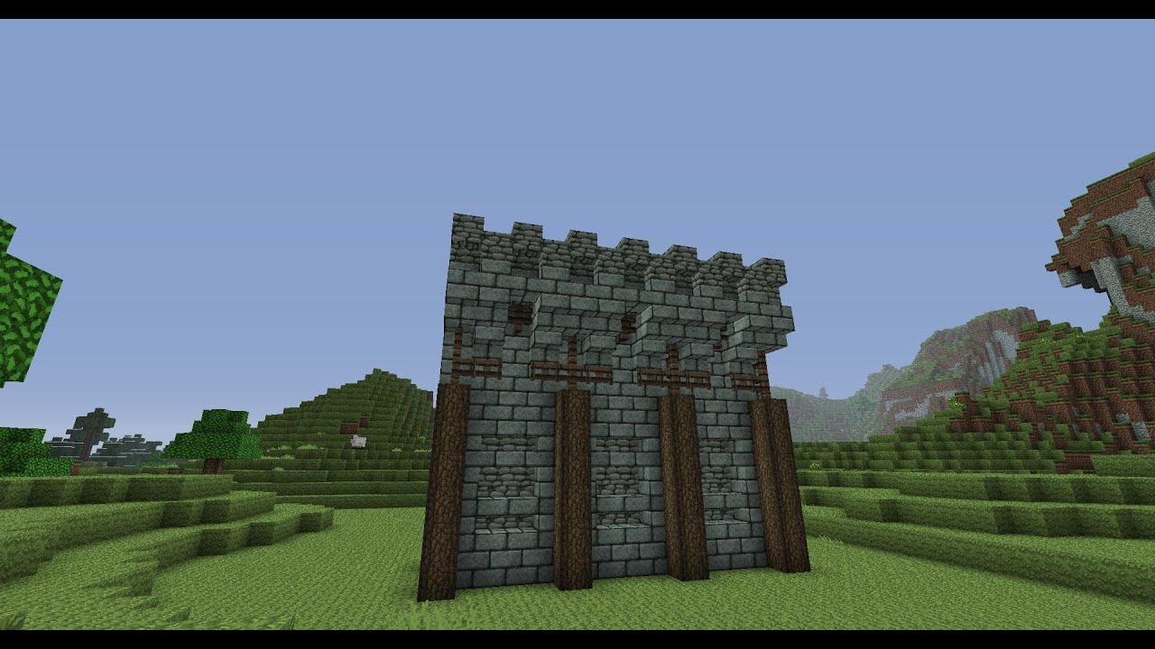  Minecraft  Medieval wall  design  YouTube