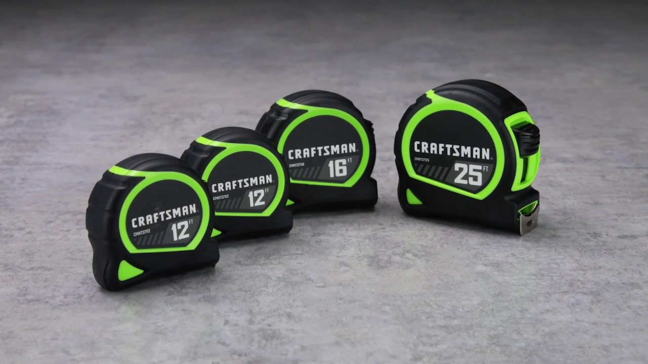 CRAFTSMAN HI-VIS 25-ft Tape Measure in the Tape Measures department at