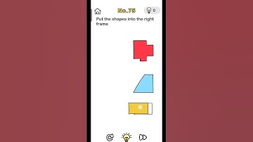 IQ, BRAINOUT, 🧠🤯 LV. 75 (put the shapes into the right frame) ? #shortvideo #shorts  #gaming #viral