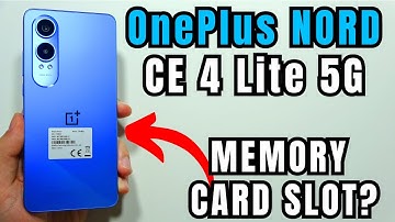 Does OnePlus Nord CE 4 Lite have Memory Card Slot?