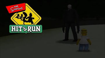 Slender-Man: The Eight Pages Mod In The Simpsons Hit And Run Gameplay