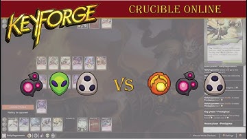 KeyForge Gameplay | Dis Mars Shadows VS Brobnar Dis Shadows | Crucible Online
