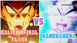 DRAGON BALL Z: KAKAROT , Goku Kamehame vs Vegeta Garlick gun con Final FLASH!