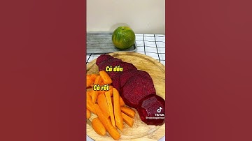 Nước ép củ dền đẹp da chống ung thư #trangbio