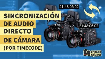 Sincronización de audio y video directo de cámara por Timecode