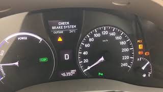 Lexus RX450h Check Brake System & Check PCS System error