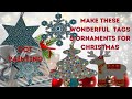 MAKE CHRISTMAS GIFT TAGS &amp; DECORATIONS - all in one for presents and gifts! - DOT PAINTING AND MORE!