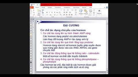 Hormon và các thuốc điều trị rối loạn nội tiết- Dược lý (B7)