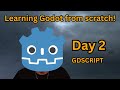 Learning Godot from Scratch – Day 2 (Brackeys GDScript Tutorial)