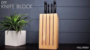How to Make a Knife Block Out of Wood
