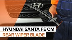 How to replace rear wiper blades on HYUNDAI SANTA FÉ CM TUTORIAL | AUTODOC
