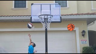 Unboxing & assembling MaxKare Portable Basketball Hoop by TigeryJaz & Daddy 🏀🏀🏀