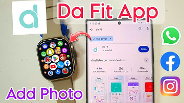 Da Fit Smart Watch Connect To Phone | Da Fit App | Smartwatch connect To Mobile Phone