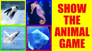 Show me the OCEAN ANIMAL Game for Kids  Where is the animal?