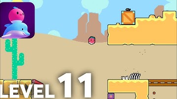 Dadish 3 Walkthrough Gameplay Level 11 - POLVUJO DESERT (Android, iOS)