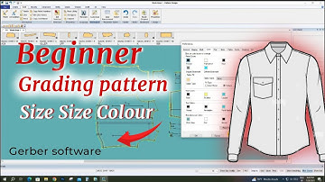 How to  grading  color pattern Gerber CAD software