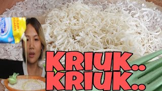 MAKAN BERAS MENTAH CAMPUR KEJU & SKM #request 4  #ASMR #MAKAN #eatingrawrice #eating #raw #rice