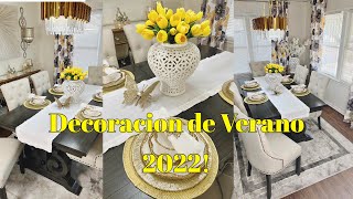 DECORACION VERANO 2022! | DECORACION DE MI COMEDOR! | DINING ROOM SUMMER DECORACTION!