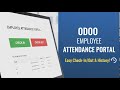 Employee Attendance Portal in Odoo | Attendance check in check out Portal in Odoo | HR Portal