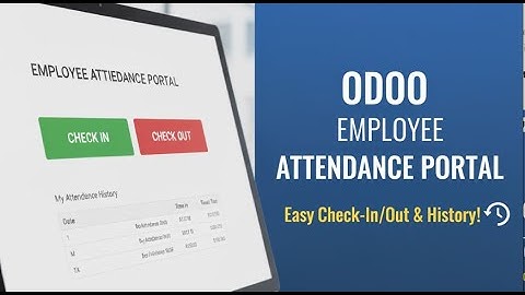 Employee Attendance Portal in Odoo | Attendance check in check out Portal in Odoo | HR Portal 