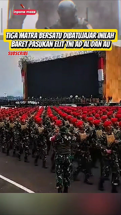 Keren Parade Militer Pasukan Elit TNI AD AL dan AU‼️#parade #militer #tniad #tniau #tnial
