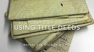 Using Deeds For Research Using Deeds For Research