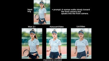 Open-source AI Video 최신 모델 3개 I2V ComfyUI 생성 테스트 비교(Wan2.1, HunyuanVideo, LtxVideo)